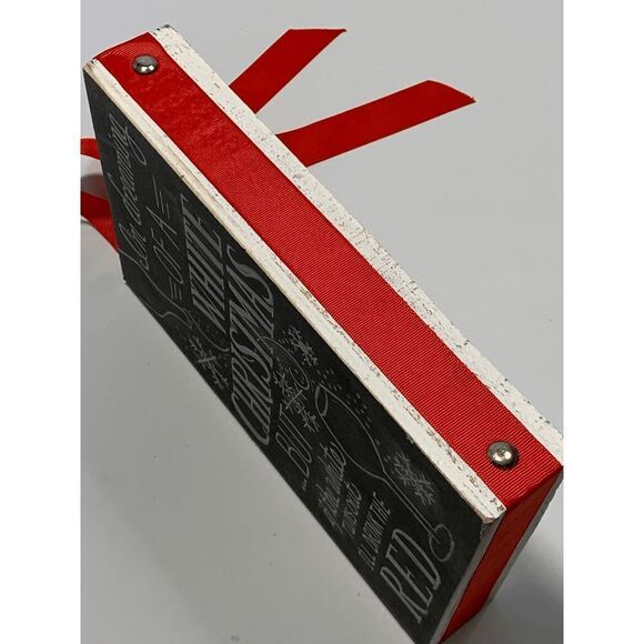 Primitives I'm Dreaming Box Chalk Sign Wooded Christmas Decoration 10x6.5" - Picture 4 of 4